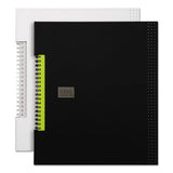 Idea Collective Professional Wirebound Hardcover Notebook, 8 1-2 X 11, Black