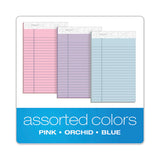 Prism + Writing Pads, Narrow Rule, 5 X 8, Assorted Pastel Sheet Colors, 50 Sheets, 6-pack