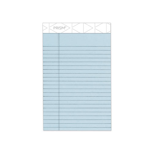 Prism + Writing Pads, Narrow Rule, 5 X 8, Pastel Blue, 50 Sheets, 12-pack