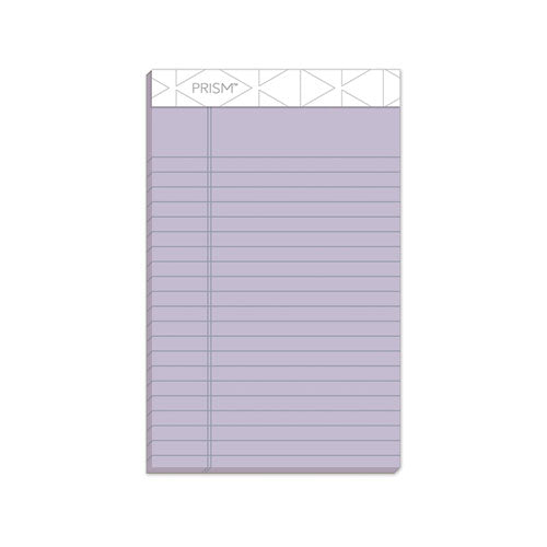 Prism + Writing Pads, Narrow Rule, 5 X 8, Pastel Orchid, 50 Sheets, 12-pack