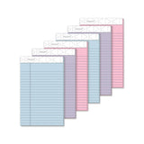 Prism + Colored Writing Pad, Wide-legal Rule, 8.5 X 11.75, Assorted Pastel Sheet Colors, 50 Sheets, 6-pack
