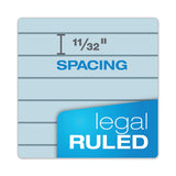 Prism + Writing Pads, Wide-legal Rule, 8.5 X 11.75, Pastel Blue, 50 Sheets, 12-pack
