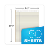 Prism + Colored Writing Pads, Wide-legal Rule, 8.5 X 11.75, Ivory, 50 Sheets, 12-pack