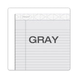 Prism + Writing Pads, Wide-legal Rule, 8.5 X 11.75, Pastel Gray, 50 Sheets, 12-pack