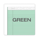 Prism + Colored Writing Pad, Wide-legal Rule, 8.5 X 11.75, Green, 50 Sheets, 12-pack