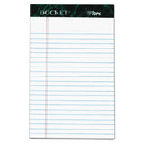 Docket Ruled Perforated Pads, Narrow Rule, 5 X 8, White, 50 Sheets, 6-pack