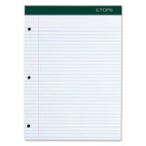 Double Docket Ruled Pads, Wide-legal Rule, 8.5 X 11.75, White, 100 Sheets