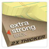 Double Docket Ruled Pads, Wide-legal Rule, 8.5 X 11.75, Canary, 100 Sheets, 6-pack