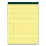 Double Docket Ruled Pads, Wide-legal Rule, 8.5 X 11.75, Canary, 100 Sheets, 6-pack