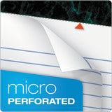 Docket Ruled Perforated Pads, Wide-legal Rule, 8.5 X 11.75, White, 50 Sheets, 6-pack