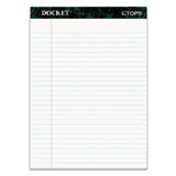 Docket Ruled Perforated Pads, Wide-legal Rule, 8.5 X 11.75, White, 50 Sheets, 6-pack