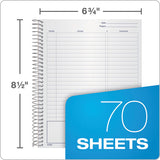 Docket Gold Planners And Project Planners, Narrow, Bronze, 8.5 X 6.75, 70 Sheets
