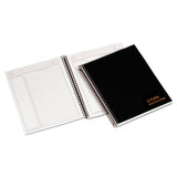 Jen Action Planner, Narrow Rule, Black Cover, 8.5 X 6.75, 100 Sheets