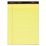 Docket Gold Ruled Perforated Pads, Wide-legal Rule, 8.5 X 14, White, 50 Sheets, 12-pack