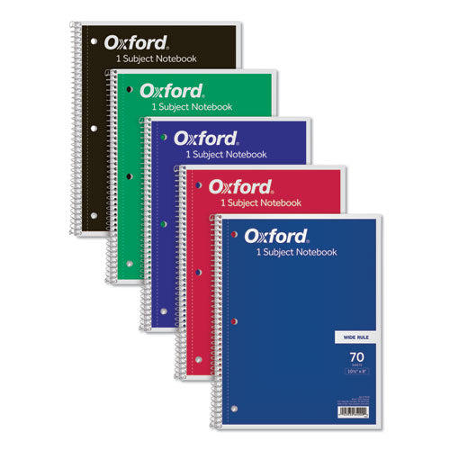 Coil-lock Wirebound Notebooks, 1 Subject, Wide-legal Rule, Assorted Color Covers, 10.5 X 8, 70 Sheets