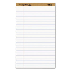"the Legal Pad" Perforated Pads, Wide-legal Rule, 8.5 X 14, White, 50 Sheets, Dozen