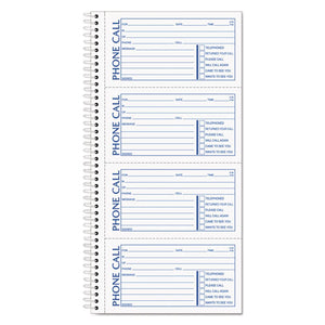 Second Nature Phone Call Book, 2 3-4 X 5, Two-part Carbonless, 400 Forms