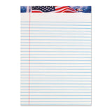 American Pride Writing Pad, Wide-legal Rule, 8.5 X 11.75, White, 50 Sheets, 12-pack