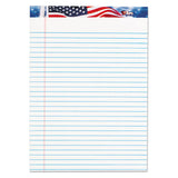 American Pride Writing Pad, Wide-legal Rule, 8.5 X 11.75, White, 50 Sheets, 12-pack