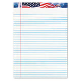 American Pride Writing Pad, Wide-legal Rule, 8.5 X 11.75, White, 50 Sheets, 12-pack