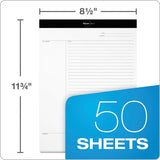 Focusnotes Legal Pad, Meeting Notes, 8.5 X 11.75, White, 50 Sheets