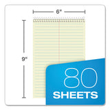 Gregg Steno Books, Gregg Rule, 6 X 9, Green Tint, 80 Sheets