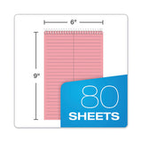 Prism Steno Books, Gregg Rule, 6 X 9, Pink, 80 Sheets, 4-pack