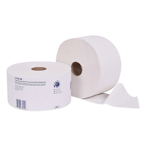 Universal High Capacity Bath Tissuel W-opticore, Septic Safe, 2-ply, White, 2000-roll, 12-carton