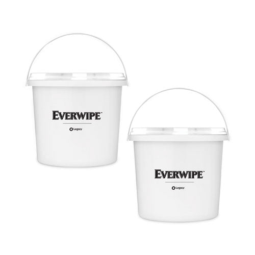 High Volume Wet Wipe Centerpull Resealable Bucket , 12 X 12 X 12, White, 2-carton