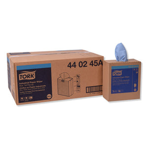 Industrial Paper Wiper, 4-ply, 8.54 X 16.5, Blue, 90 Towels-box, 10 Box-carton