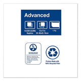 Advanced Masterfold Dispenser Napkins, 1-ply,12" X 17", White, 6000-ct
