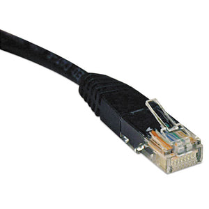 Cat5e 350mhz Molded Patch Cable, Rj45 (m-m), 10 Ft., Black