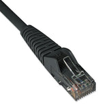 Cat6 Gigabit Snagless Molded Patch Cable, Rj45 (m-m), 1 Ft., Black