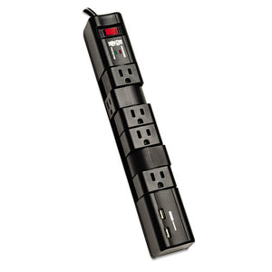 Protect It! Surge Protector, 6 Outlets-2 Usb, 8 Ft Cord, 1080 Joules, Black
