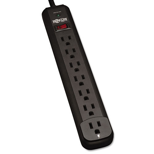Protect It! Surge Protector, 7 Outlets, 12 Ft Cord, 1080 Joules, Black