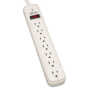 Protect It! Surge Protector, 7 Outlets, 12 Ft Cord, 1080 Joules, Light Gray