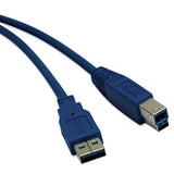 Usb 3.0 Superspeed Device Cable (a To Micro-b M-m), 3 Ft., Blue