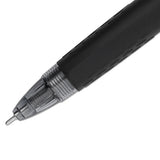 Signo 207 Needle Point Retractable Gel Pen, 0.7mm, Blue Ink, Black Barrel, Dozen