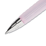 Signo 207 Retractable Gel Pen, Medium 0.7mm, Black Ink, Pink Barrel, 2-pack