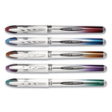 Vision Elite Blx Series Stick Roller Ball Pen, 0.8mm, Assorted Ink-barrel, 5-pack