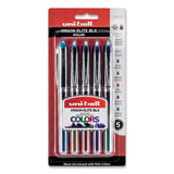 Vision Elite Blx Stick Roller Ball Pen, Micro 0.5mm, Assorted Ink-barrel, 5-pack