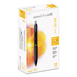 307 Retractable Gel Pen, Micro 0.5 Mm, Black Ink-barrel, Dozen