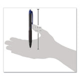 307 Retractable Gel Pen, Micro 0.5 Mm, Blue Ink, Black Barrel, Dozen