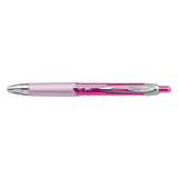 207 Retractable Gel Pen Office Pack, 0.7 Mm, Black Ink, Pink Barrel, 36-pack