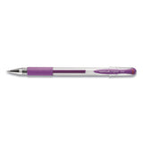 Stick Gel Pen, Micro 0.38mm, Assorted Ink, Clear Barrel, 8-set