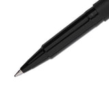 Stick Roller Ball Pen, Micro 0.5mm, Black Ink-barrel, 72-pack