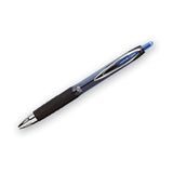 Signo 207 Retractable Gel Pen, 0.7mm, Blue Ink, Smoke-black-blue Barrel, Dozen