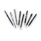 Onyx Stick Roller Ball Pen, Micro 0.5mm, Black Ink, Black Matte Barrel, Dozen