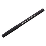 Onyx Stick Roller Ball Pen, Fine 0.7mm, Black Ink, Black Matte Barrel, Dozen