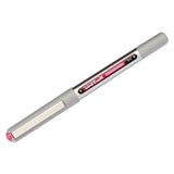 Vision Stick Roller Ball Pen, Fine 0.7mm, Passion Pink Ink, Gray Barrel, Dozen